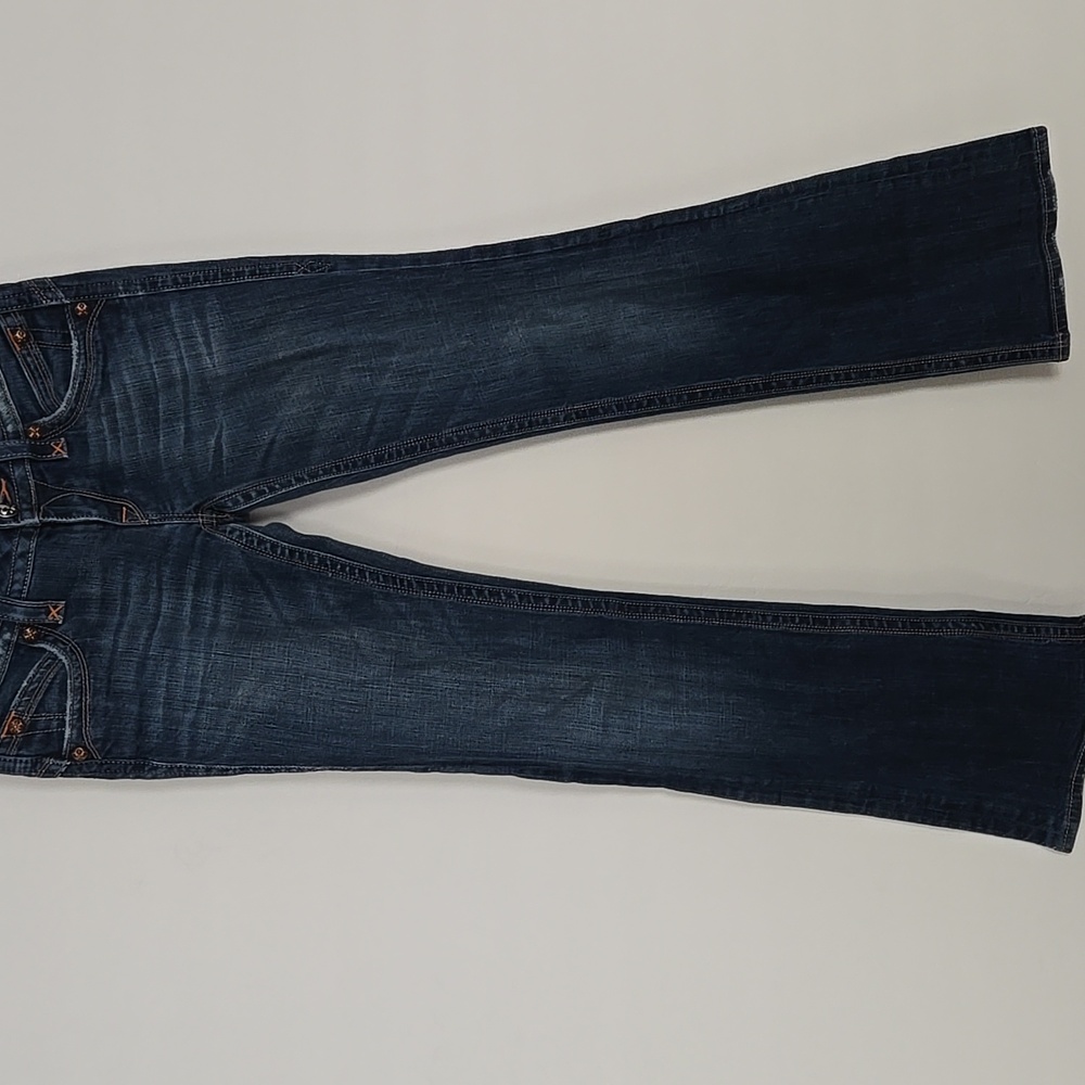 Rock Revival Blue Boot Cut Jeans with Embroidered Pockets - Picture 5 of 7